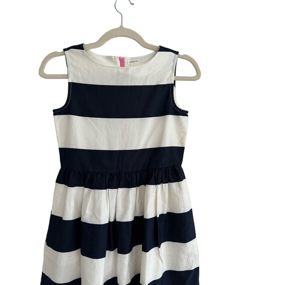 New Crewcuts Striped Sleevless Dress Girls Size 10 100% Cotton - Picture 4 of 4